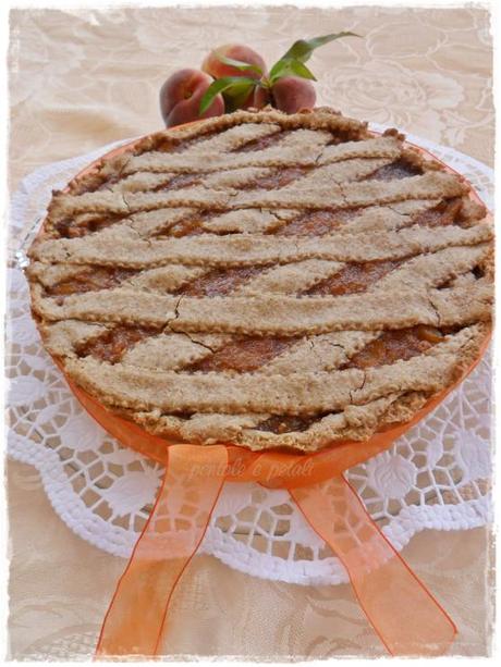 Crostata con Farina Integrale… Pesche e Amaretti!