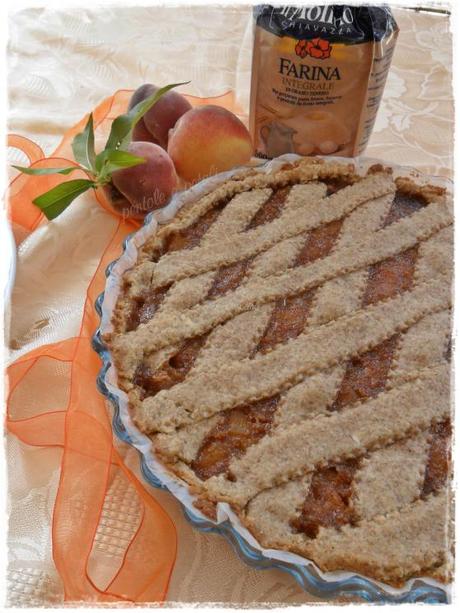 Crostata con Farina Integrale… Pesche e Amaretti!