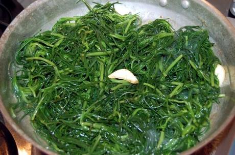 Agretti saltati per pranzo