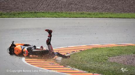 Shoei X-Spirit II Wrecked M.Marquez Sachsenring 2014