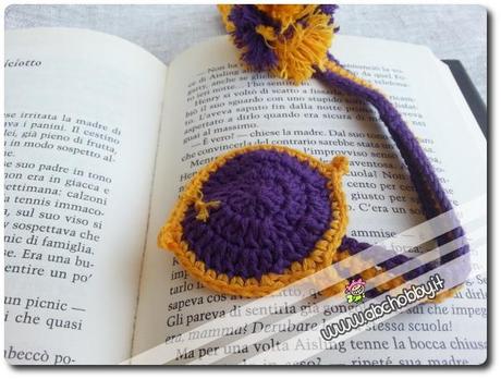 Un uccellino tra le pagine - il tutorial del segnalibro all'uncinetto