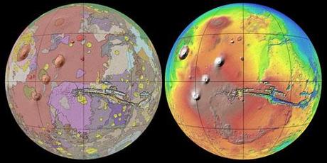 Marte - nuova mappa geologica globale