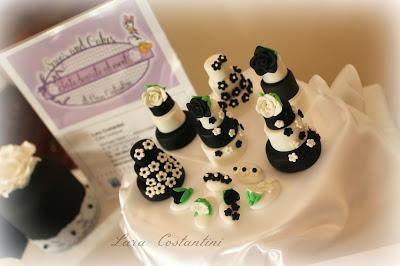 WEDDING CAKE BLACK AND WHITE - MATRIMONIO BLACK AND WHITE