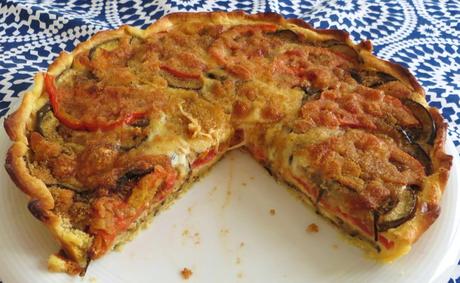 quiche di melanzane e pomodoro