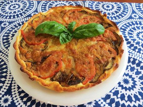 quiche di melanzane e pomodoro
