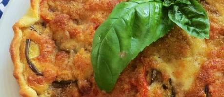 quiche di melanzane e pomodoro