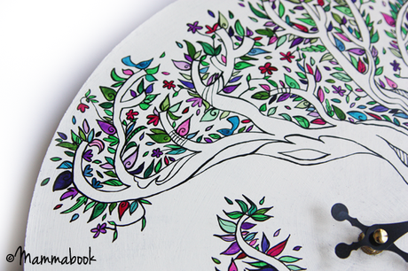 Orologio da parete dipinto a mano - Handpainted wall clock Orologio da parete dipinto a mano - Handpainted wall clock