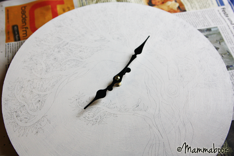 Orologio da parete dipinto a mano - Handpainted wall clock Orologio da parete dipinto a mano - Handpainted wall clock