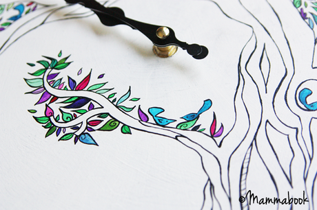 Orologio da parete dipinto a mano - Handpainted wall clock Orologio da parete dipinto a mano - Handpainted wall clock