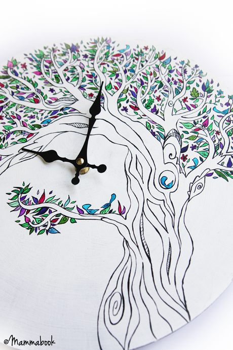 Orologio da parete dipinto a mano - Handpainted wall clock Orologio da parete dipinto a mano - Handpainted wall clock