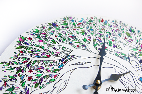 Orologio da parete dipinto a mano - Handpainted wall clock Orologio da parete dipinto a mano - Handpainted wall clock