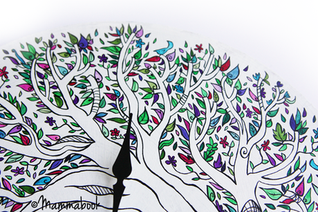Orologio da parete dipinto a mano - Handpainted wall clock Orologio da parete dipinto a mano - Handpainted wall clock