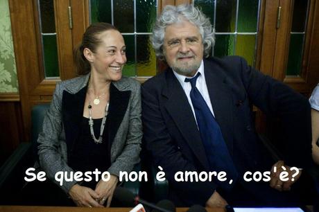 Paola Taverna-Beppe Grillo. Se questo non è amore, cos'è?