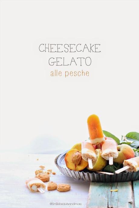 Cheesecake gelato alle pesche