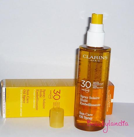 CLARINS - Spray Solare Huile Embellissante corpo e capelli 30 UVA UVB -