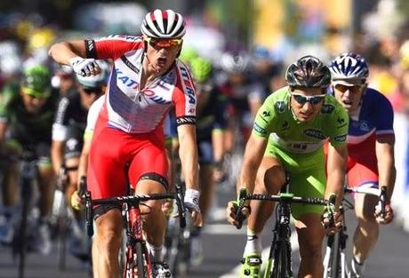 Tour de France 2014, Vince Kristoff davanti a Sagan