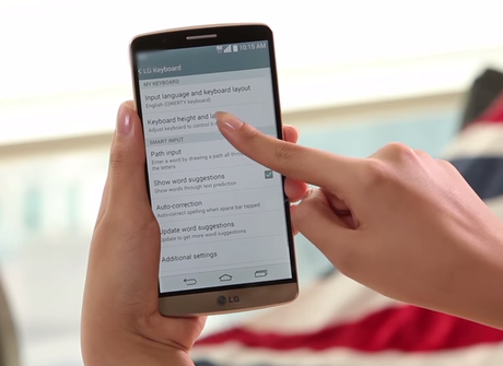 LG G3: aggiornamento Smart Keyboard