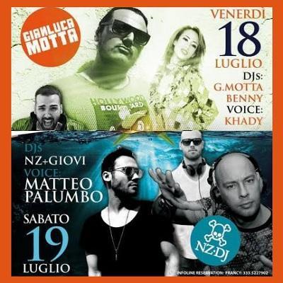 Venerdi' 18 luglio 2014, Hotel Costez @ Number One Cortefranca (Bs):  Gianluca Motta, Benny, voice Khady.