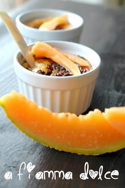 Crème brûlée veg al melone