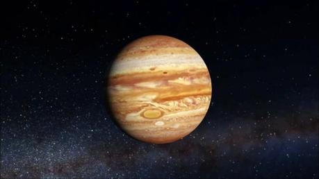 Riproduzione artistica del pianeta Giove