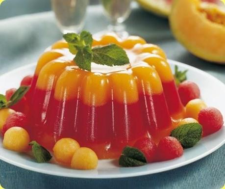 Aspic di anguria e melone