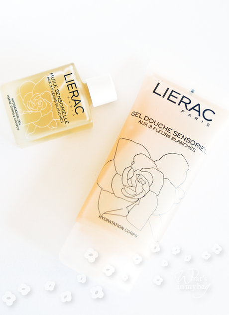 Bathtub's things n°59: Lierac Paris, Kit Gel Douche e Huile sensorielle Aux 3 Fleurs Blanches