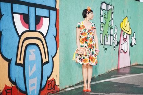 My Bonbons Flower Power Edition, outfit, graffiti, semplicità