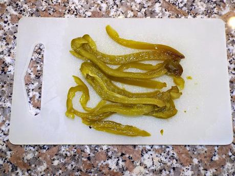 Penne al salmone con peperone verde in agrodolce