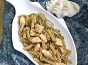 Penne salmone peperone verde agrodolce