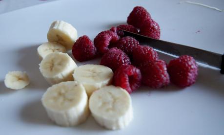 Stecco banana e lamponi allo yogurt per il 100% Gluten Free (Fri)day!