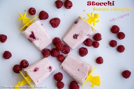 Stecco banana e lamponi allo yogurt per il 100% Gluten Free (Fri)day!