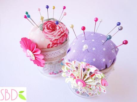 Tutorial: Porta e Puntaspilli con riciclo - Pincushion with recycle material