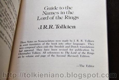 A Tolkien Compass, prima edizione 1975 con la Guida per i traduttori scritta da Tolkien