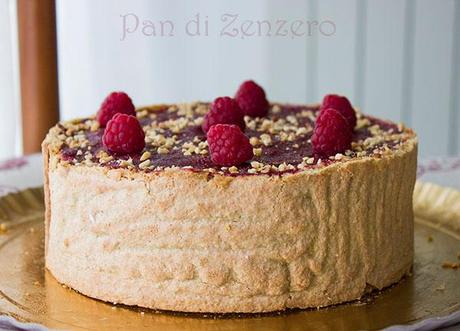 torta lamponi e pistacchio