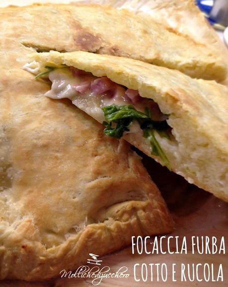 focaccia furba rucola e cotto