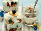 Yogurt alla frutta cereali miele.