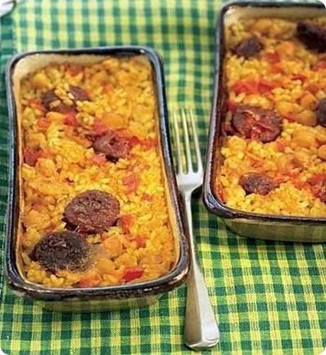 Riso al forno con chorizo