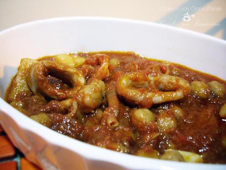 Calamari con Ceci e Patate