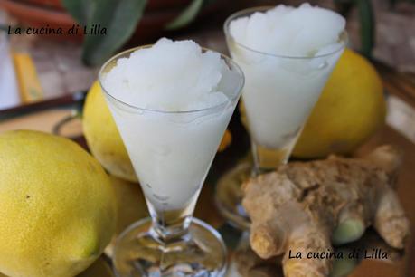 Gelati e Granite: Sorbetto al limone e zenzero