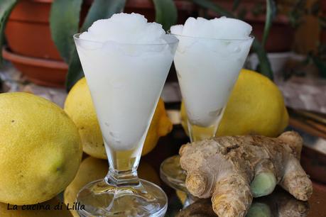 Gelati e Granite: Sorbetto al limone e zenzero