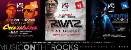 Music on the Rocks Positano: 21/7 Crazy Monday 22/7 Roots 23/7 Crazibiza