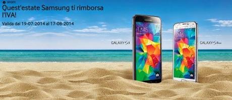 Promozione: compra un Samsung Galaxy S5 o un Galaxy S5 Mini e Samsung ti rimborsa il valore dell'IVA