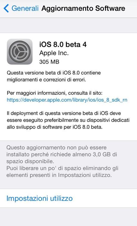 iOS 8 beta 4 – Rilasciato agli sviluppatori + Link diretti al Download -Completato
