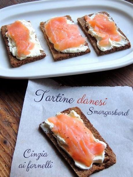 Smörgåsbord, tartine danesi