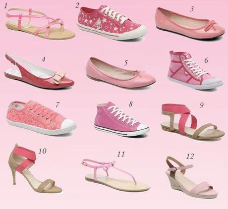 scarpe rosa sandali