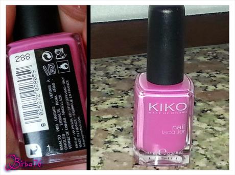 NAIL LACQUER 288 ROSA FENICOTTERO DELLA KIKO REVIEW