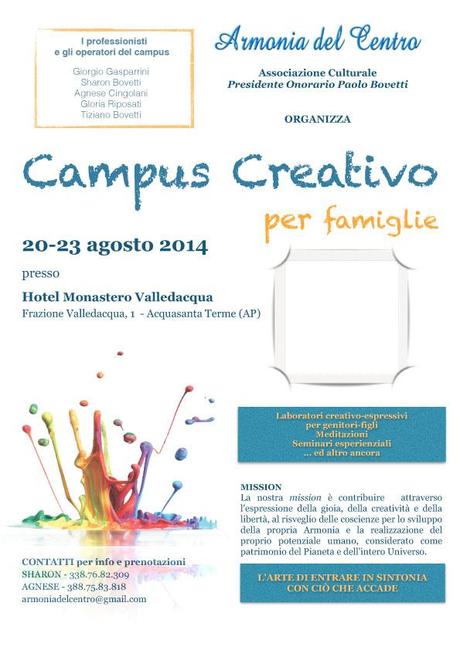 Campus creativo per famiglie, un’esperienza da provare