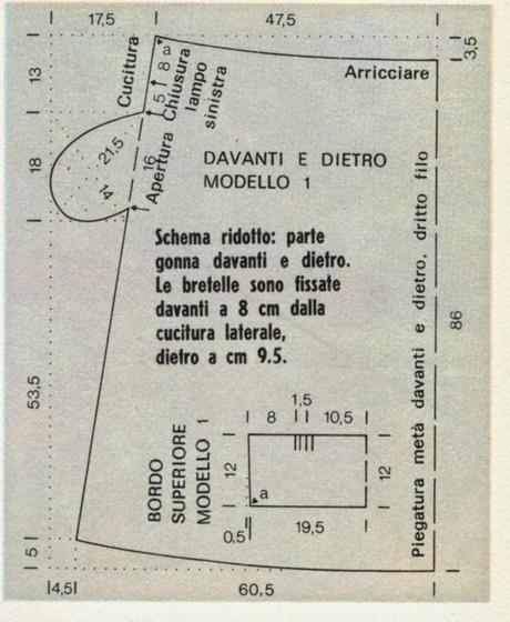 Cucire vestiti ampi, scollati con bretelle