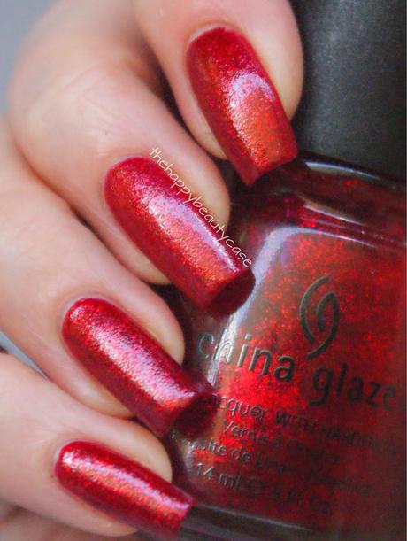 [Birthstone Challenge] #7 July: Ruby China Glaze Ruby Pumps (Heavy Pics)