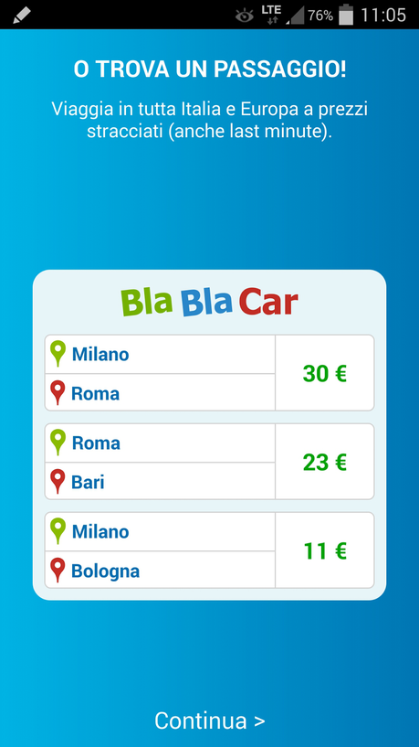 BlaBlaCar: trovare e offrire passaggi in auto